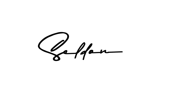 Make a beautiful signature design for name Seldon. With this signature (Asem Kandis PERSONAL USE) style, you can create a handwritten signature for free. Seldon signature style 9 images and pictures png