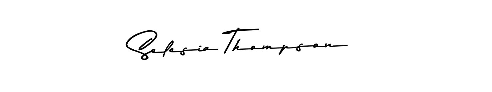 Make a beautiful signature design for name Selesia Thompson. Use this online signature maker to create a handwritten signature for free. Selesia Thompson signature style 9 images and pictures png