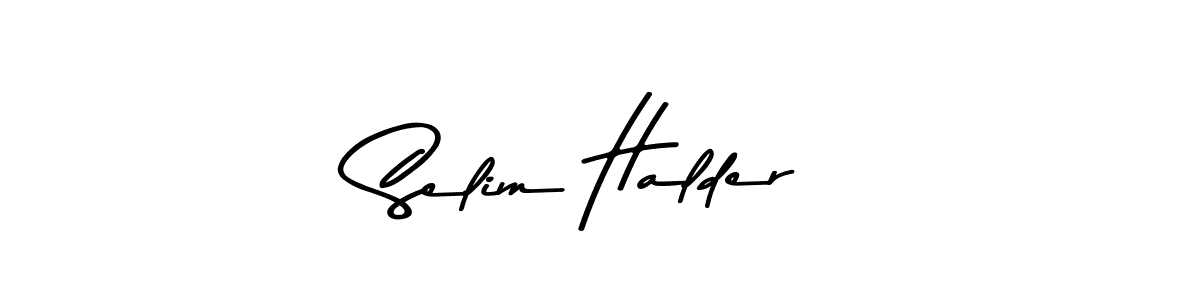 Use a signature maker to create a handwritten signature online. With this signature software, you can design (Asem Kandis PERSONAL USE) your own signature for name Selim Halder. Selim Halder signature style 9 images and pictures png