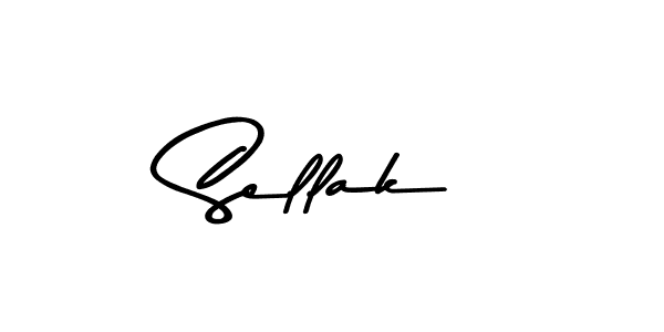 How to make Sellak name signature. Use Asem Kandis PERSONAL USE style for creating short signs online. This is the latest handwritten sign. Sellak signature style 9 images and pictures png