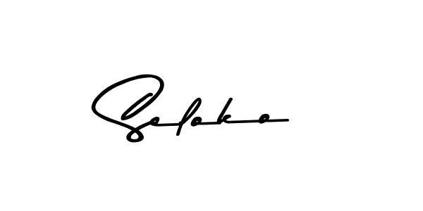 Make a beautiful signature design for name Seloko. With this signature (Asem Kandis PERSONAL USE) style, you can create a handwritten signature for free. Seloko signature style 9 images and pictures png