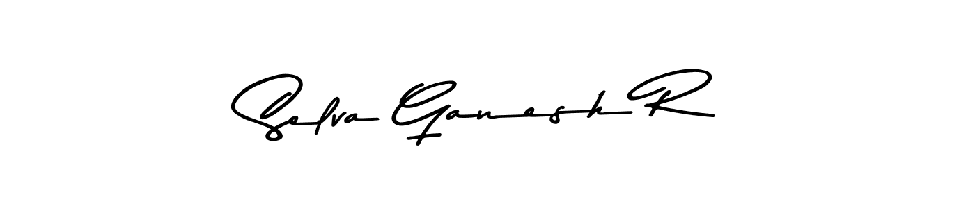 Design your own signature with our free online signature maker. With this signature software, you can create a handwritten (Asem Kandis PERSONAL USE) signature for name Selva Ganesh R. Selva Ganesh R signature style 9 images and pictures png