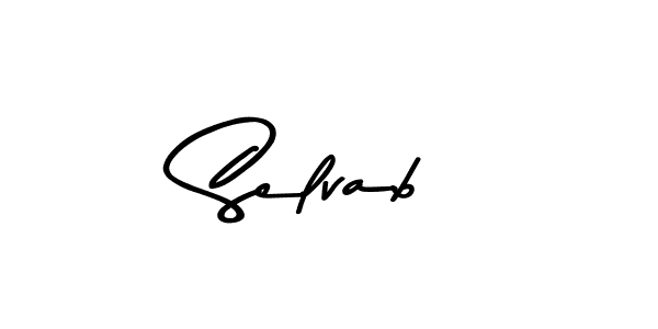 Use a signature maker to create a handwritten signature online. With this signature software, you can design (Asem Kandis PERSONAL USE) your own signature for name Selvab. Selvab signature style 9 images and pictures png