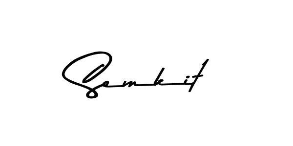 Here are the top 10 professional signature styles for the name Semkit. These are the best autograph styles you can use for your name. Semkit signature style 9 images and pictures png