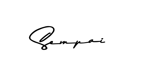 Design your own signature with our free online signature maker. With this signature software, you can create a handwritten (Asem Kandis PERSONAL USE) signature for name Sempai. Sempai signature style 9 images and pictures png