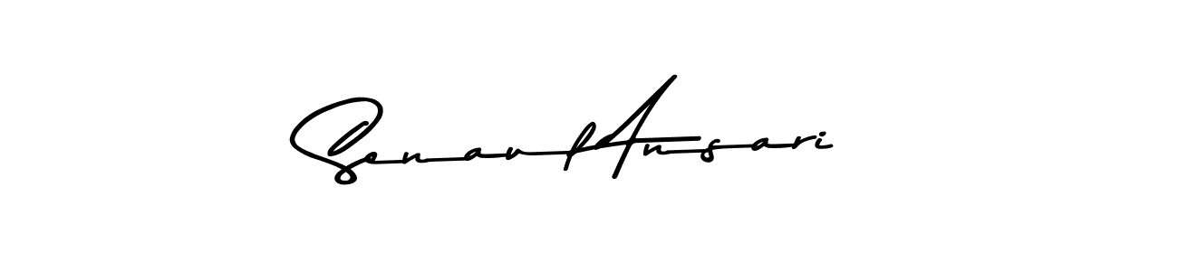 Make a beautiful signature design for name Senaul Ansari. With this signature (Asem Kandis PERSONAL USE) style, you can create a handwritten signature for free. Senaul Ansari signature style 9 images and pictures png