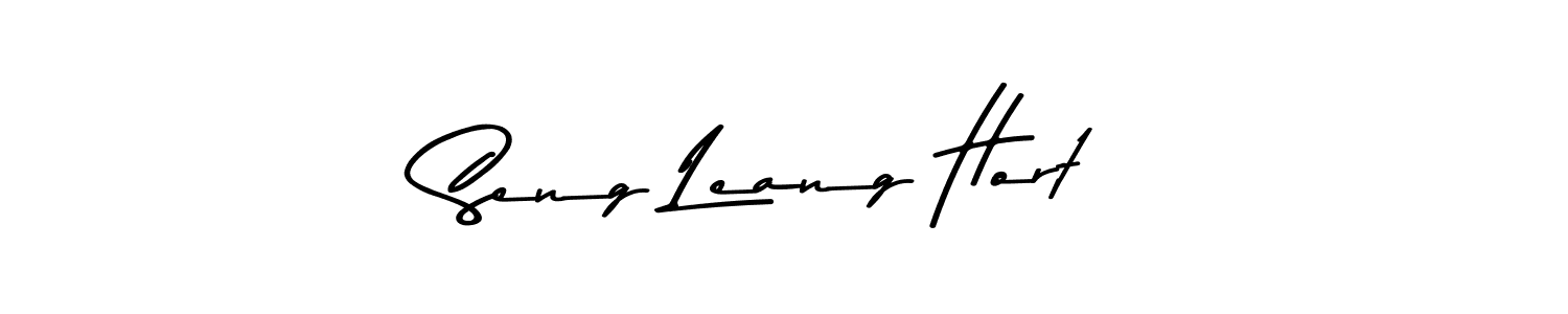 You should practise on your own different ways (Asem Kandis PERSONAL USE) to write your name (Seng Leang Hort) in signature. don't let someone else do it for you. Seng Leang Hort signature style 9 images and pictures png