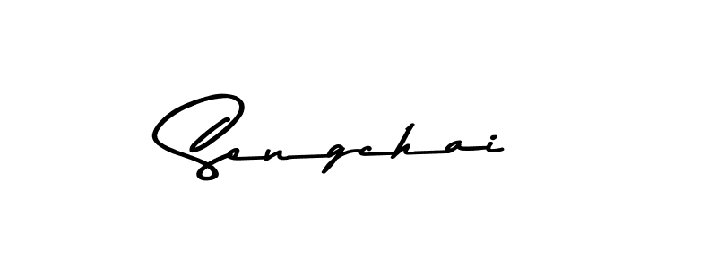Use a signature maker to create a handwritten signature online. With this signature software, you can design (Asem Kandis PERSONAL USE) your own signature for name Sengchai. Sengchai signature style 9 images and pictures png