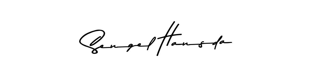 You should practise on your own different ways (Asem Kandis PERSONAL USE) to write your name (Sengel Hansda) in signature. don't let someone else do it for you. Sengel Hansda signature style 9 images and pictures png