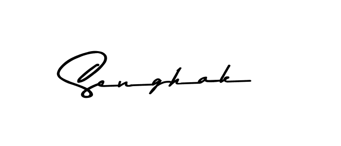 Design your own signature with our free online signature maker. With this signature software, you can create a handwritten (Asem Kandis PERSONAL USE) signature for name Senghak. Senghak signature style 9 images and pictures png