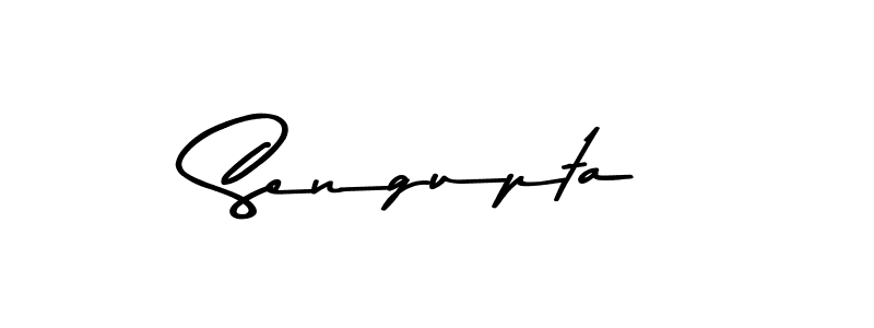 Create a beautiful signature design for name Sengupta. With this signature (Asem Kandis PERSONAL USE) fonts, you can make a handwritten signature for free. Sengupta signature style 9 images and pictures png