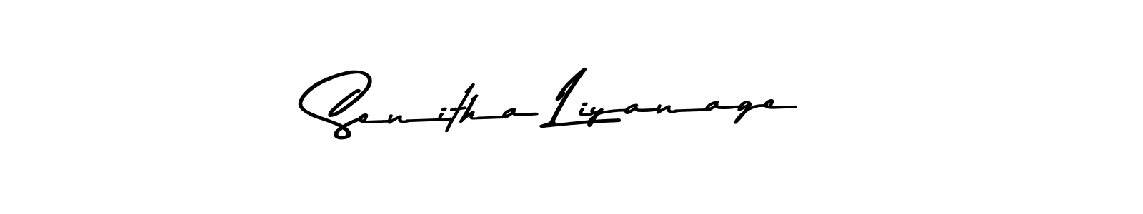 Senitha Liyanage stylish signature style. Best Handwritten Sign (Asem Kandis PERSONAL USE) for my name. Handwritten Signature Collection Ideas for my name Senitha Liyanage. Senitha Liyanage signature style 9 images and pictures png