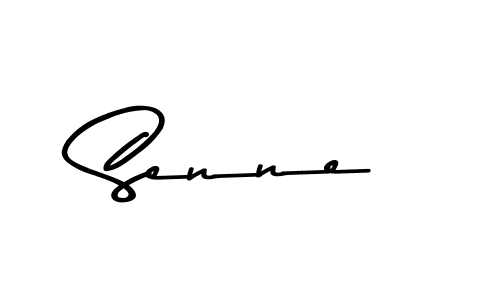 Create a beautiful signature design for name Senne. With this signature (Asem Kandis PERSONAL USE) fonts, you can make a handwritten signature for free. Senne signature style 9 images and pictures png