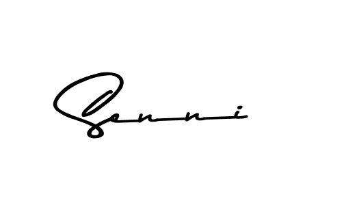 Create a beautiful signature design for name Senni. With this signature (Asem Kandis PERSONAL USE) fonts, you can make a handwritten signature for free. Senni signature style 9 images and pictures png