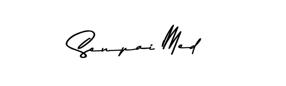 Make a beautiful signature design for name Senpai Med. With this signature (Asem Kandis PERSONAL USE) style, you can create a handwritten signature for free. Senpai Med signature style 9 images and pictures png