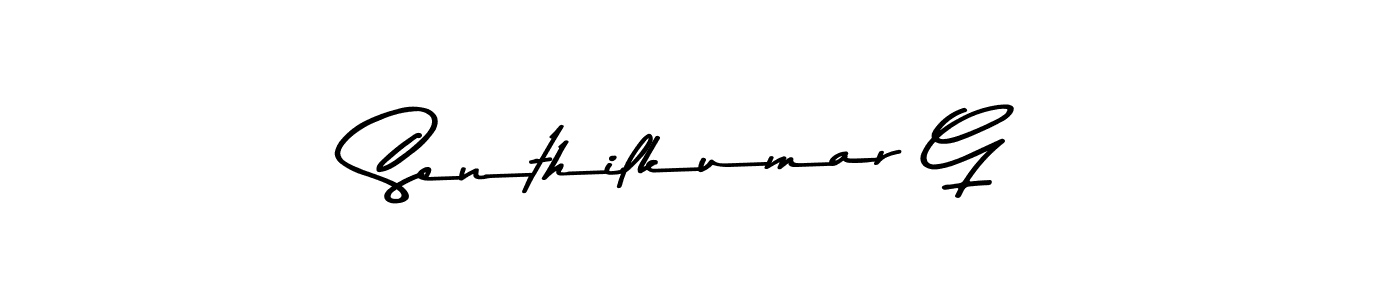 The best way (Asem Kandis PERSONAL USE) to make a short signature is to pick only two or three words in your name. The name Senthilkumar G include a total of six letters. For converting this name. Senthilkumar G signature style 9 images and pictures png
