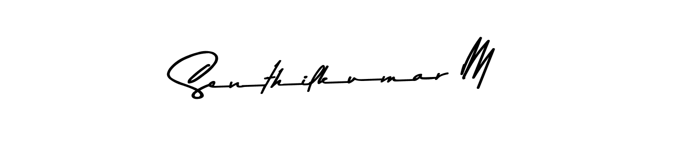 Design your own signature with our free online signature maker. With this signature software, you can create a handwritten (Asem Kandis PERSONAL USE) signature for name Senthilkumar M. Senthilkumar M signature style 9 images and pictures png