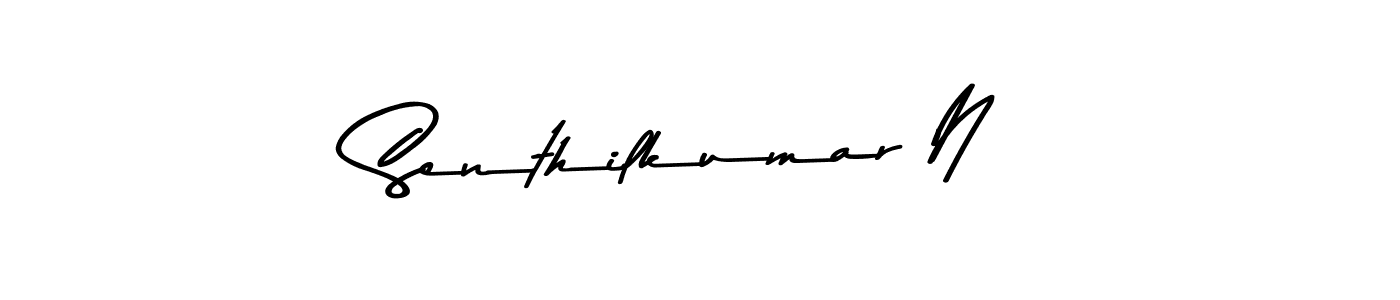 How to make Senthilkumar N signature? Asem Kandis PERSONAL USE is a professional autograph style. Create handwritten signature for Senthilkumar N name. Senthilkumar N signature style 9 images and pictures png