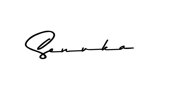 How to make Senuka signature? Asem Kandis PERSONAL USE is a professional autograph style. Create handwritten signature for Senuka name. Senuka signature style 9 images and pictures png