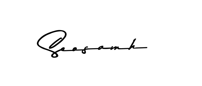 How to make Seosamh signature? Asem Kandis PERSONAL USE is a professional autograph style. Create handwritten signature for Seosamh name. Seosamh signature style 9 images and pictures png