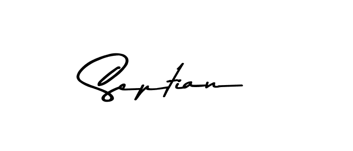 Septian stylish signature style. Best Handwritten Sign (Asem Kandis PERSONAL USE) for my name. Handwritten Signature Collection Ideas for my name Septian. Septian signature style 9 images and pictures png