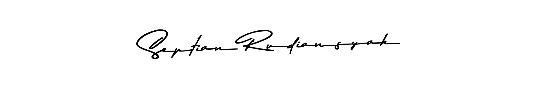 Septian Rudiansyah stylish signature style. Best Handwritten Sign (Asem Kandis PERSONAL USE) for my name. Handwritten Signature Collection Ideas for my name Septian Rudiansyah. Septian Rudiansyah signature style 9 images and pictures png