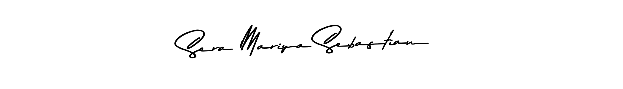 How to make Sera Mariya Sebastian name signature. Use Asem Kandis PERSONAL USE style for creating short signs online. This is the latest handwritten sign. Sera Mariya Sebastian signature style 9 images and pictures png