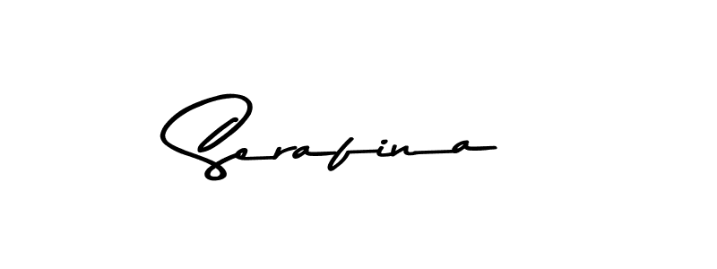 Make a beautiful signature design for name Serafina. With this signature (Asem Kandis PERSONAL USE) style, you can create a handwritten signature for free. Serafina signature style 9 images and pictures png