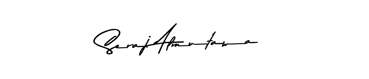 Make a beautiful signature design for name Seraj Almutawa. With this signature (Asem Kandis PERSONAL USE) style, you can create a handwritten signature for free. Seraj Almutawa signature style 9 images and pictures png