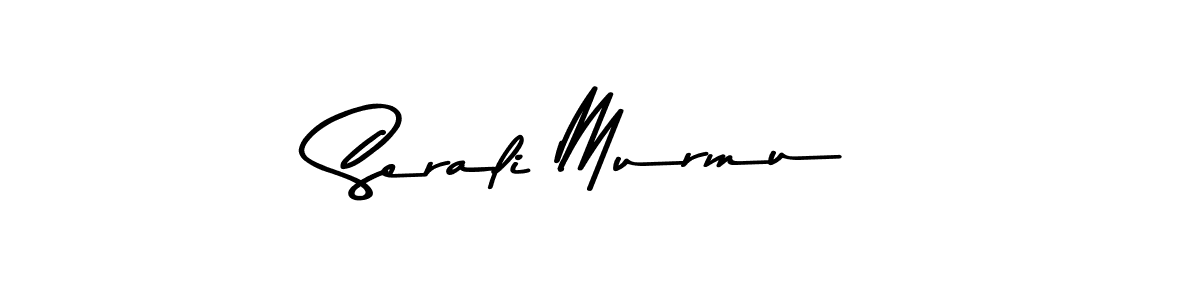 Create a beautiful signature design for name Serali Murmu. With this signature (Asem Kandis PERSONAL USE) fonts, you can make a handwritten signature for free. Serali Murmu signature style 9 images and pictures png