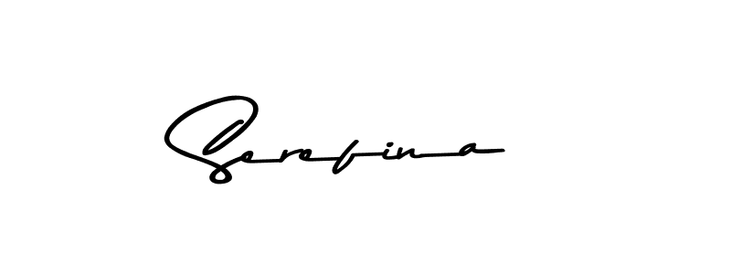 Use a signature maker to create a handwritten signature online. With this signature software, you can design (Asem Kandis PERSONAL USE) your own signature for name Serefina. Serefina signature style 9 images and pictures png