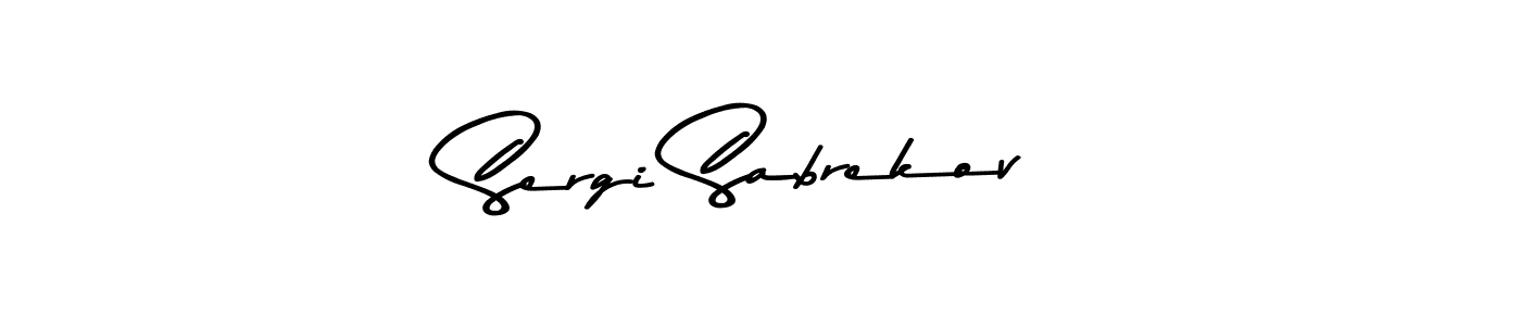 The best way (Asem Kandis PERSONAL USE) to make a short signature is to pick only two or three words in your name. The name Sergi Sabrekov include a total of six letters. For converting this name. Sergi Sabrekov signature style 9 images and pictures png