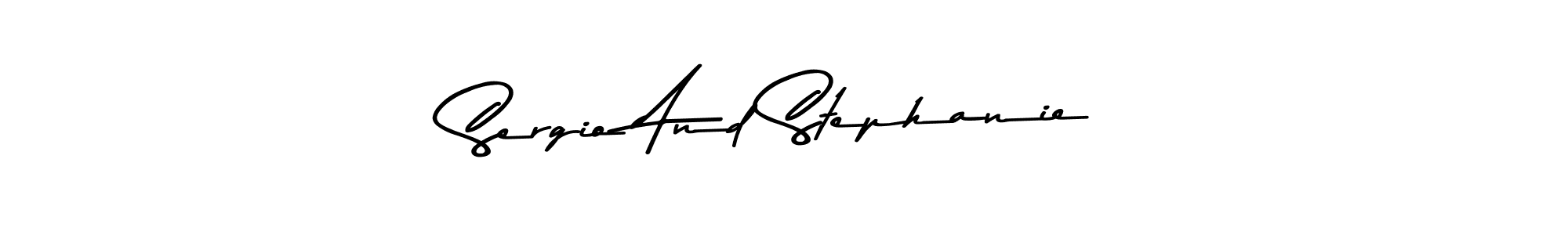 Make a short Sergio And Stephanie signature style. Manage your documents anywhere anytime using Asem Kandis PERSONAL USE. Create and add eSignatures, submit forms, share and send files easily. Sergio And Stephanie signature style 9 images and pictures png