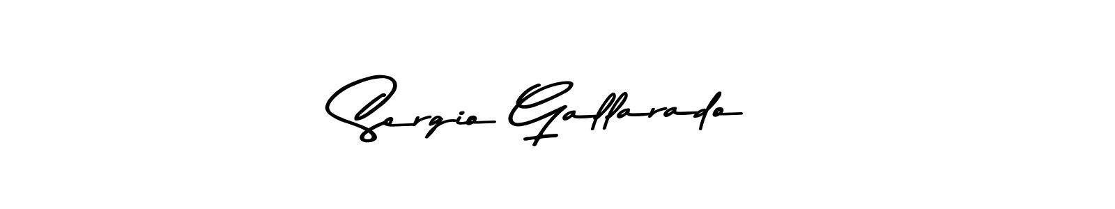 Sergio Gallarado stylish signature style. Best Handwritten Sign (Asem Kandis PERSONAL USE) for my name. Handwritten Signature Collection Ideas for my name Sergio Gallarado. Sergio Gallarado signature style 9 images and pictures png