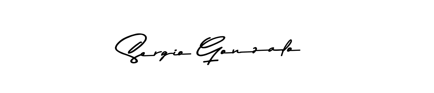 Create a beautiful signature design for name Sergio Gonzalo. With this signature (Asem Kandis PERSONAL USE) fonts, you can make a handwritten signature for free. Sergio Gonzalo signature style 9 images and pictures png
