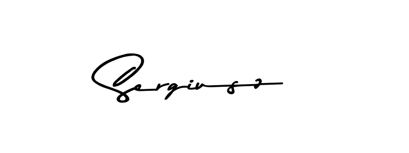 Make a beautiful signature design for name Sergiusz. With this signature (Asem Kandis PERSONAL USE) style, you can create a handwritten signature for free. Sergiusz signature style 9 images and pictures png