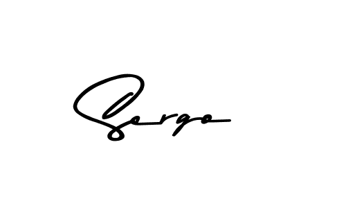 Create a beautiful signature design for name Sergo. With this signature (Asem Kandis PERSONAL USE) fonts, you can make a handwritten signature for free. Sergo signature style 9 images and pictures png