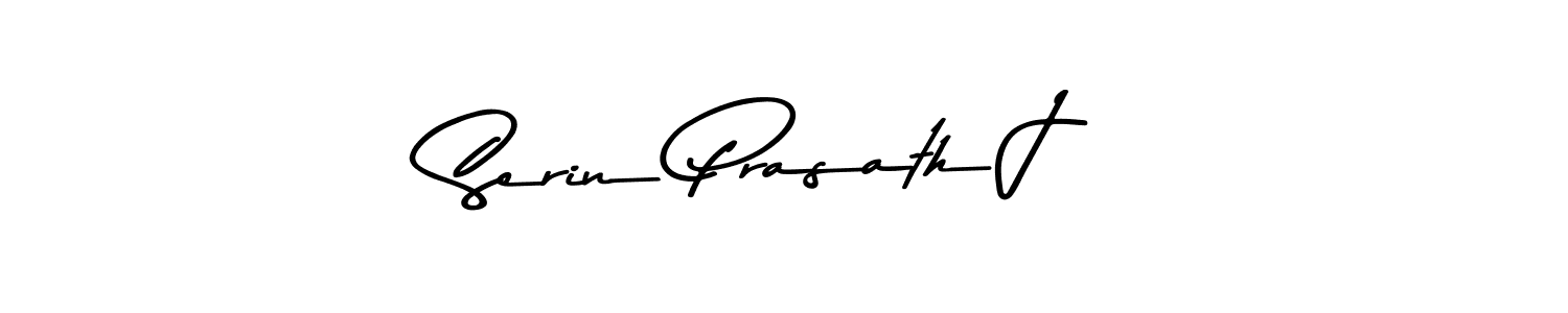 You should practise on your own different ways (Asem Kandis PERSONAL USE) to write your name (Serin Prasath J) in signature. don't let someone else do it for you. Serin Prasath J signature style 9 images and pictures png
