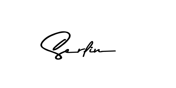 Use a signature maker to create a handwritten signature online. With this signature software, you can design (Asem Kandis PERSONAL USE) your own signature for name Serlin. Serlin signature style 9 images and pictures png