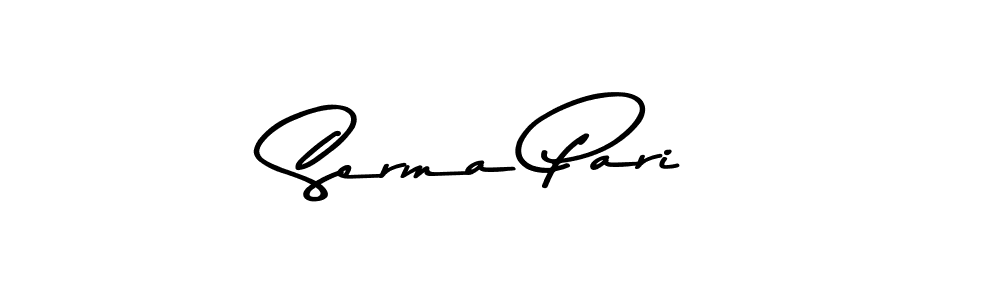 Make a beautiful signature design for name Serma Pari. Use this online signature maker to create a handwritten signature for free. Serma Pari signature style 9 images and pictures png