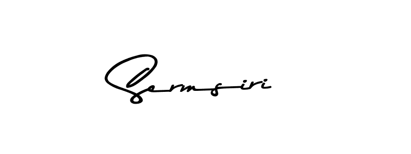 How to make Sermsiri name signature. Use Asem Kandis PERSONAL USE style for creating short signs online. This is the latest handwritten sign. Sermsiri signature style 9 images and pictures png