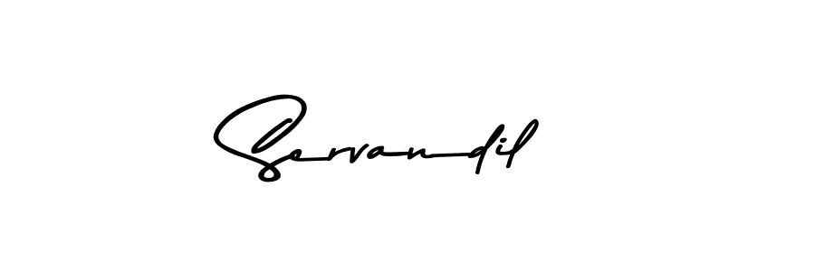 Use a signature maker to create a handwritten signature online. With this signature software, you can design (Asem Kandis PERSONAL USE) your own signature for name Servandil. Servandil signature style 9 images and pictures png