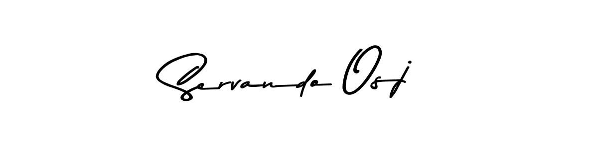 Use a signature maker to create a handwritten signature online. With this signature software, you can design (Asem Kandis PERSONAL USE) your own signature for name Servando Osj. Servando Osj signature style 9 images and pictures png
