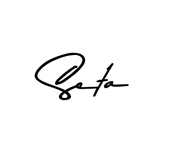 Design your own signature with our free online signature maker. With this signature software, you can create a handwritten (Asem Kandis PERSONAL USE) signature for name Seta. Seta signature style 9 images and pictures png