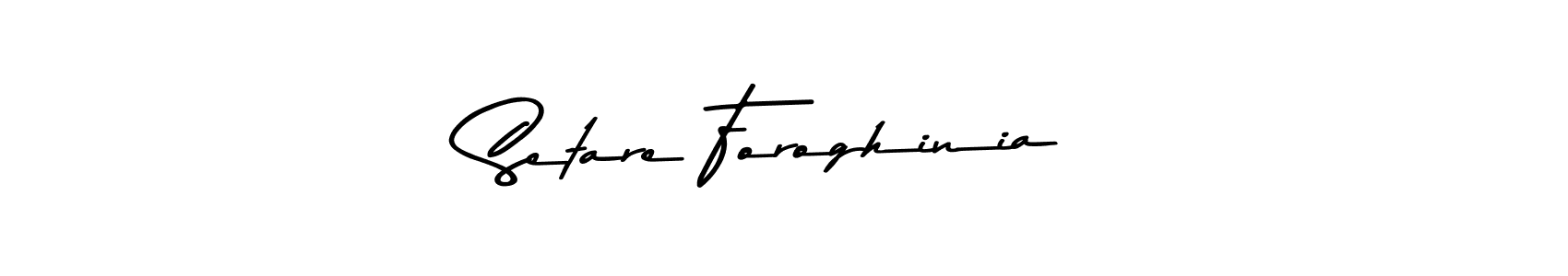 Setare Foroghinia stylish signature style. Best Handwritten Sign (Asem Kandis PERSONAL USE) for my name. Handwritten Signature Collection Ideas for my name Setare Foroghinia. Setare Foroghinia signature style 9 images and pictures png