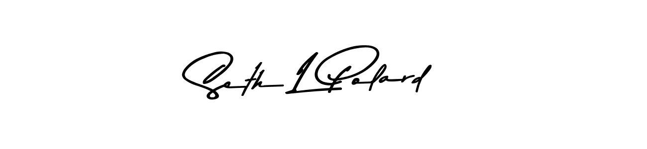 Make a beautiful signature design for name Seth L Polard. With this signature (Asem Kandis PERSONAL USE) style, you can create a handwritten signature for free. Seth L Polard signature style 9 images and pictures png
