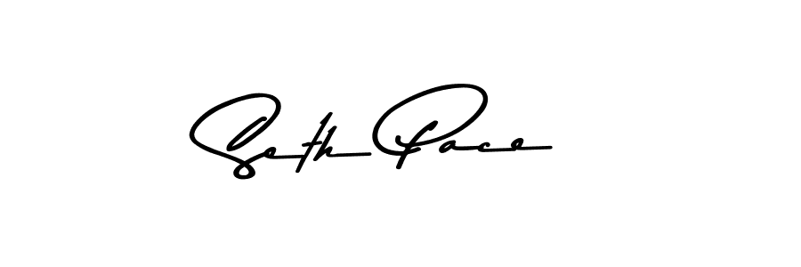 How to make Seth Pace name signature. Use Asem Kandis PERSONAL USE style for creating short signs online. This is the latest handwritten sign. Seth Pace signature style 9 images and pictures png
