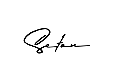 Seton stylish signature style. Best Handwritten Sign (Asem Kandis PERSONAL USE) for my name. Handwritten Signature Collection Ideas for my name Seton. Seton signature style 9 images and pictures png