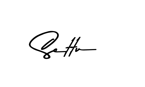 Make a beautiful signature design for name Settu. With this signature (Asem Kandis PERSONAL USE) style, you can create a handwritten signature for free. Settu signature style 9 images and pictures png