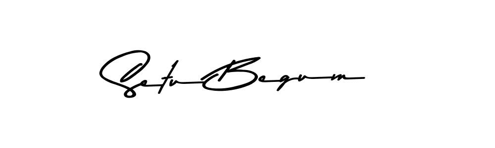 Use a signature maker to create a handwritten signature online. With this signature software, you can design (Asem Kandis PERSONAL USE) your own signature for name Setu Begum. Setu Begum signature style 9 images and pictures png